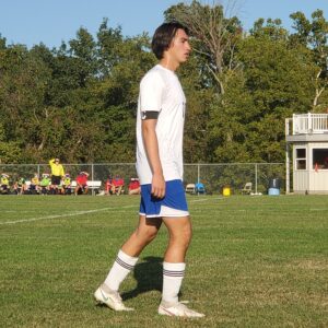 Ricky playing soccer
