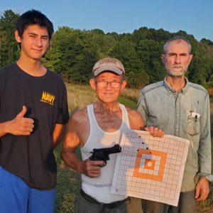 Target shooting with Father Lee